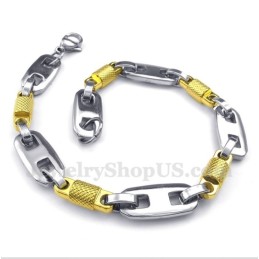 Herrarmband I Titan, Guld, Cylinderformat