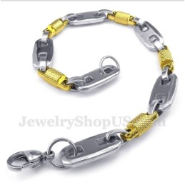 Herrarmband I Titan, Guld, Cylinderformat