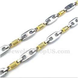 Herrhalsband I Titan, Guld, Cylinderformat