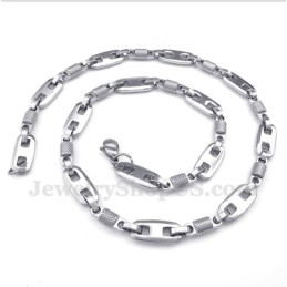 Herrhalsband I Titan Med Cylindermotiv