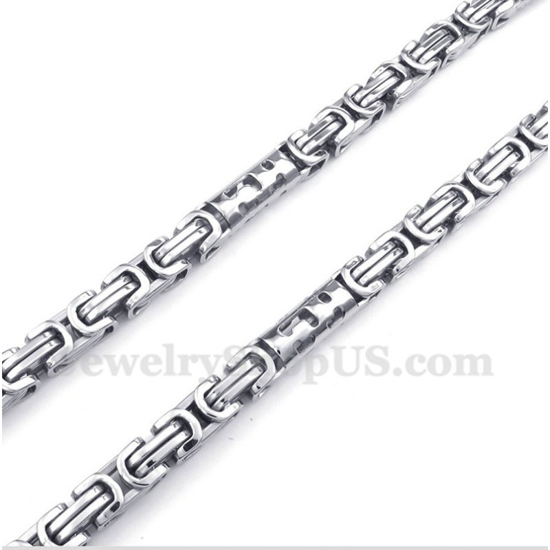 Herrhalsband I Titan Med Cylindermotiv Herrhalsband I Titan Med Cylindermotiv