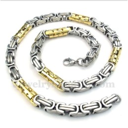 Herrhalsband I Titan, Guld, Cylinderformat