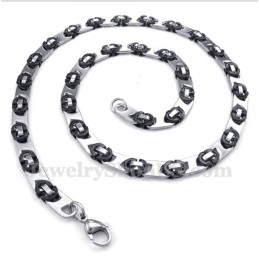 Halsband I Titan, Svart, Halvmåne, För Män
