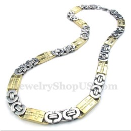 Herrhalsband I Titanguld Med Kors