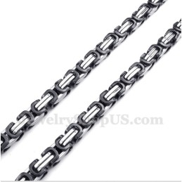 Herrhalsband I Titan, Svart