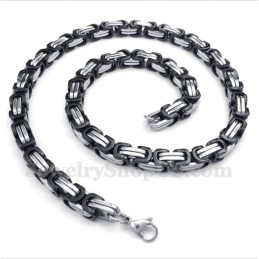 Herrhalsband I Titan, Svart