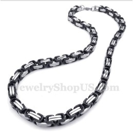 Herrhalsband I Titan, Svart