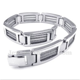 Herrarmband Med Titankabel