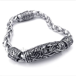 Armband I Gjuten Titanskalle För Män