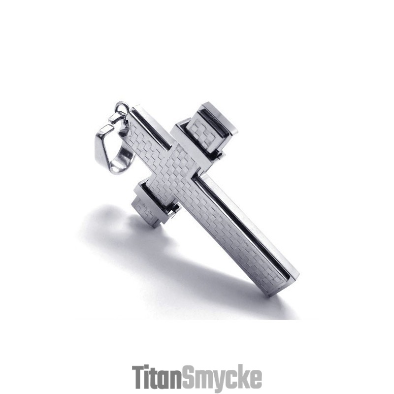 Moderiktigt Kors-Titanhänge (Silver) Moderiktigt Kors-Titanhänge (Silver)
