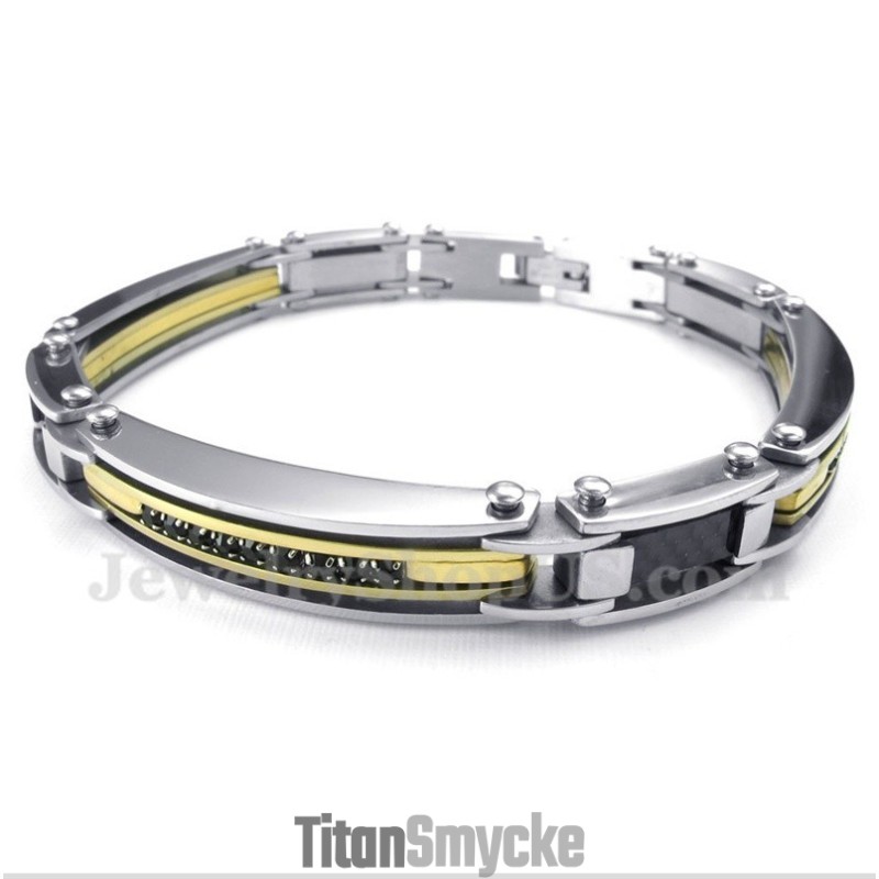 Herrarmband Med Diamanter I Titan Herrarmband Med Diamanter I Titan