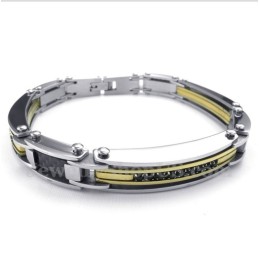 Herrarmband Med Diamanter I Titan