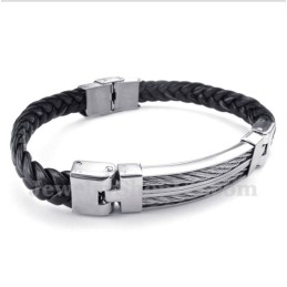Herrarmband I Titanläder