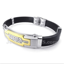 Herrarmband Med Diamanter I Titan