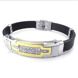 Herrarmband Med Diamanter I Titan