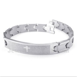 Armband Med Spanska Bibelverser I Titan För Män