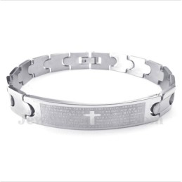 Armband Med Spanska Bibelverser I Titan För Män