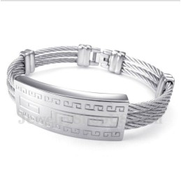 Herrarmband Med Titankabel