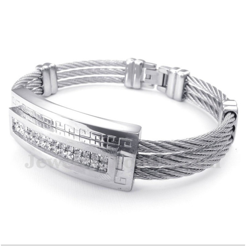 Herrarmband Med Diamanter I Titan Herrarmband Med Diamanter I Titan