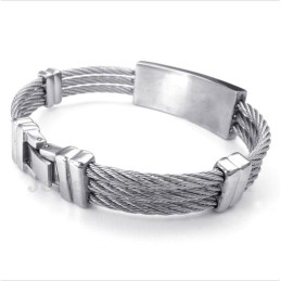 Herrarmband Med Diamanter I Titan