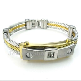 Herrarmband Med Diamanter I Titan