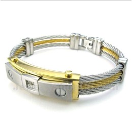 Herrarmband Med Diamanter I Titan