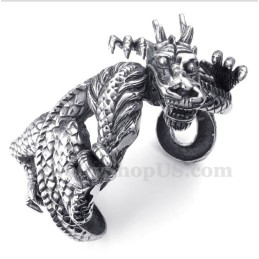 Armband Av Gjuten Drake I Titan För Män