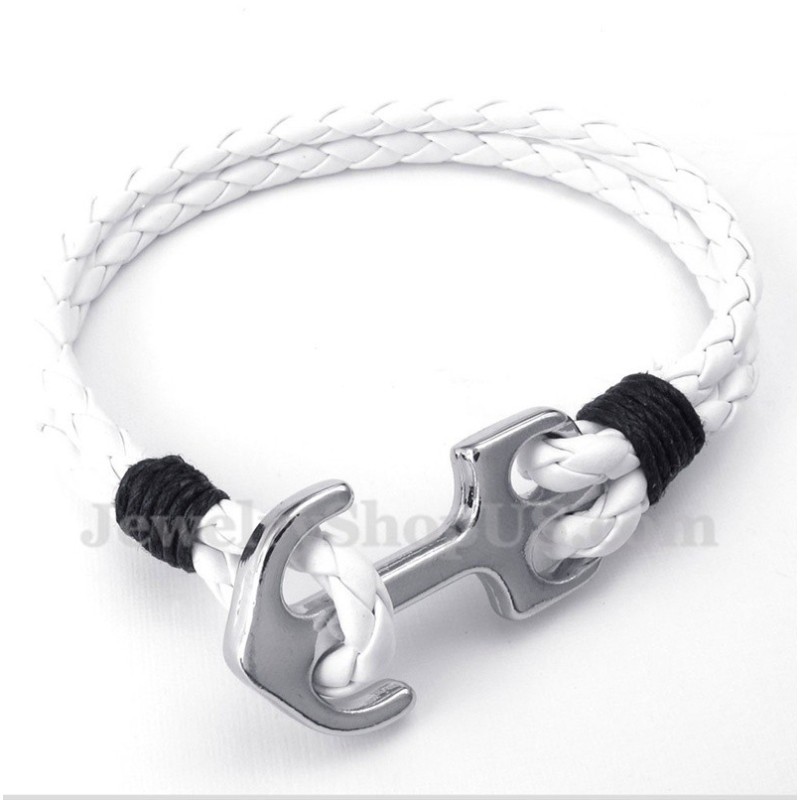 Ankararmband I Läder För Män Ankararmband I Läder För Män