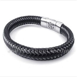 Herrarmband I Gjutet Titan Med Kors