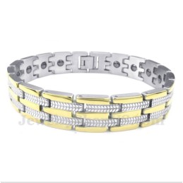 Herrarmband I Titanguld Med Magnet