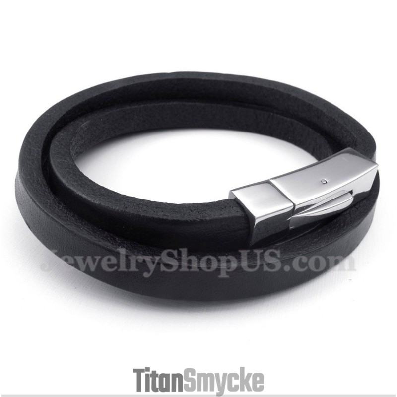 Herrarmband I Titanläder