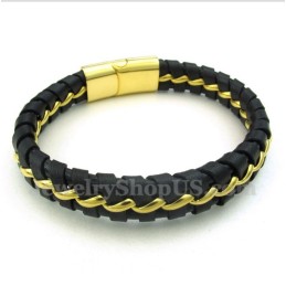 Herrarmband I Titanläder