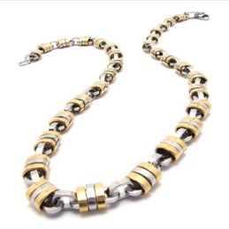 22 Tums Titanhalsband I Gyllene