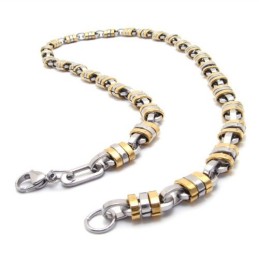 22 Tums Titanhalsband I Gyllene