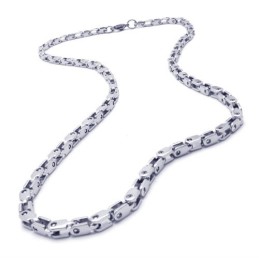20,5 Tums Fint Halsband I Titan Och Silver
