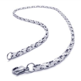 20,5 Tums Fint Halsband I Titan Och Silver