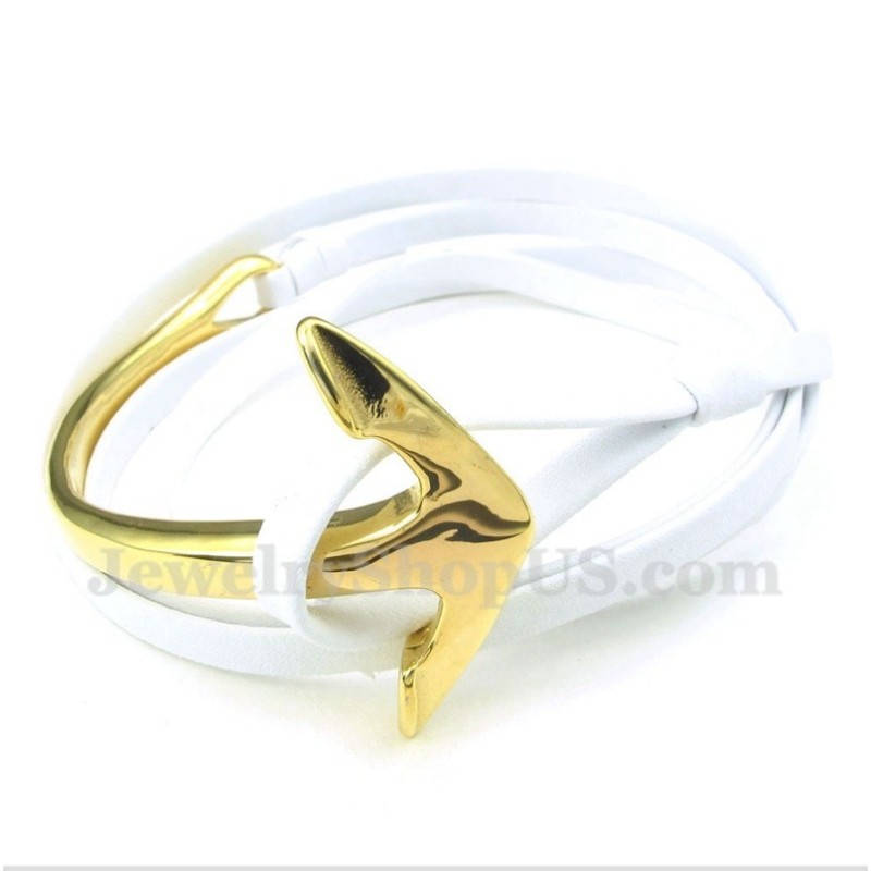 Ankararmband I Titanläder För Män Ankararmband I Titanläder För Män
