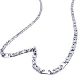 19,7 Tums Fint Halsband I Titan Och Silver