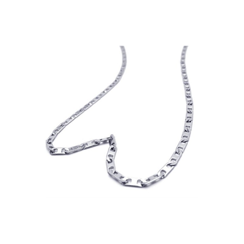 19,7 Tums Fint Halsband I Titan Och Silver 19,7 Tums Fint Halsband I Titan Och Silver