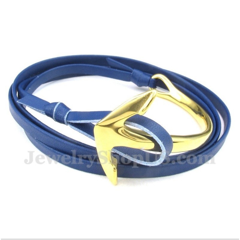 Ankararmband I Titanläder För Män Ankararmband I Titanläder För Män