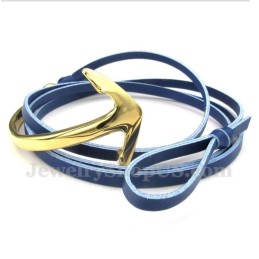 Ankararmband I Titanläder För Män
