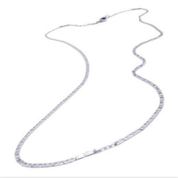 19,7 Tums Fint Halsband I Titan Och Silver