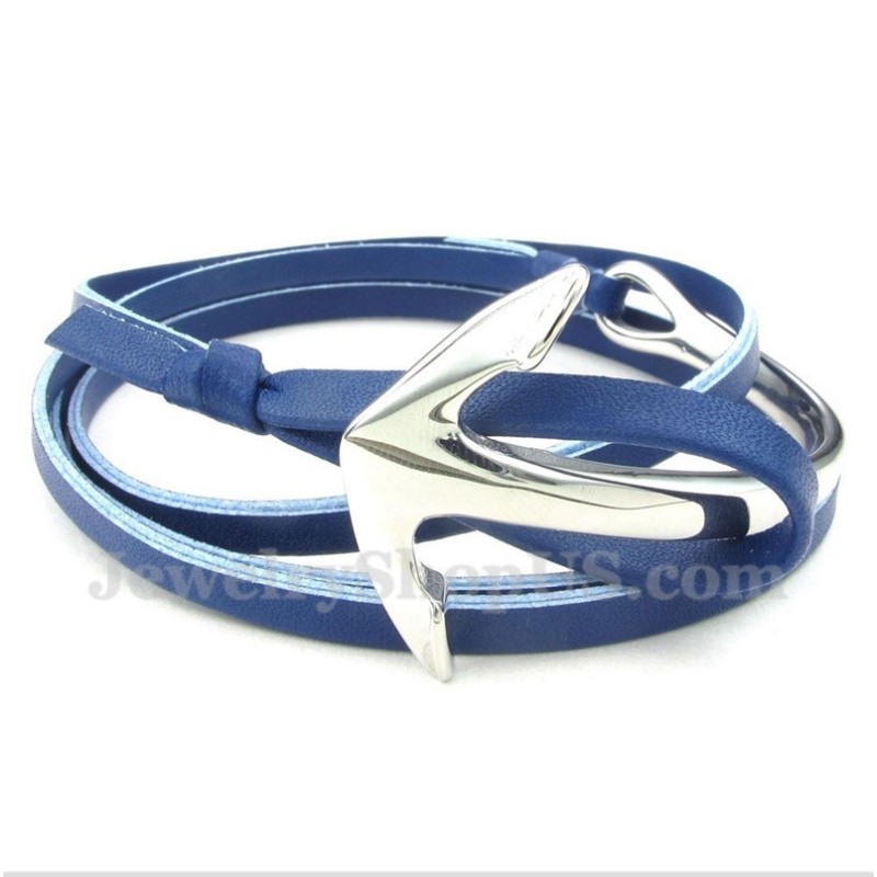 Ankararmband I Titanläder För Män Ankararmband I Titanläder För Män
