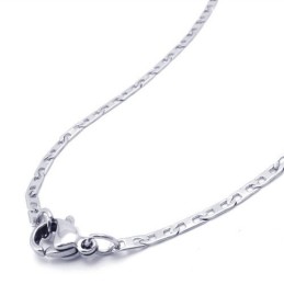 19,7 Tums Fint Halsband I Titan Och Silver