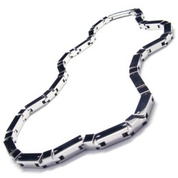 20,5 Tums Titan Silver Kubiskt Halsband