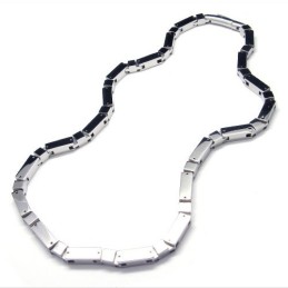 20,5 Tums Titan Silver Kubiskt Halsband