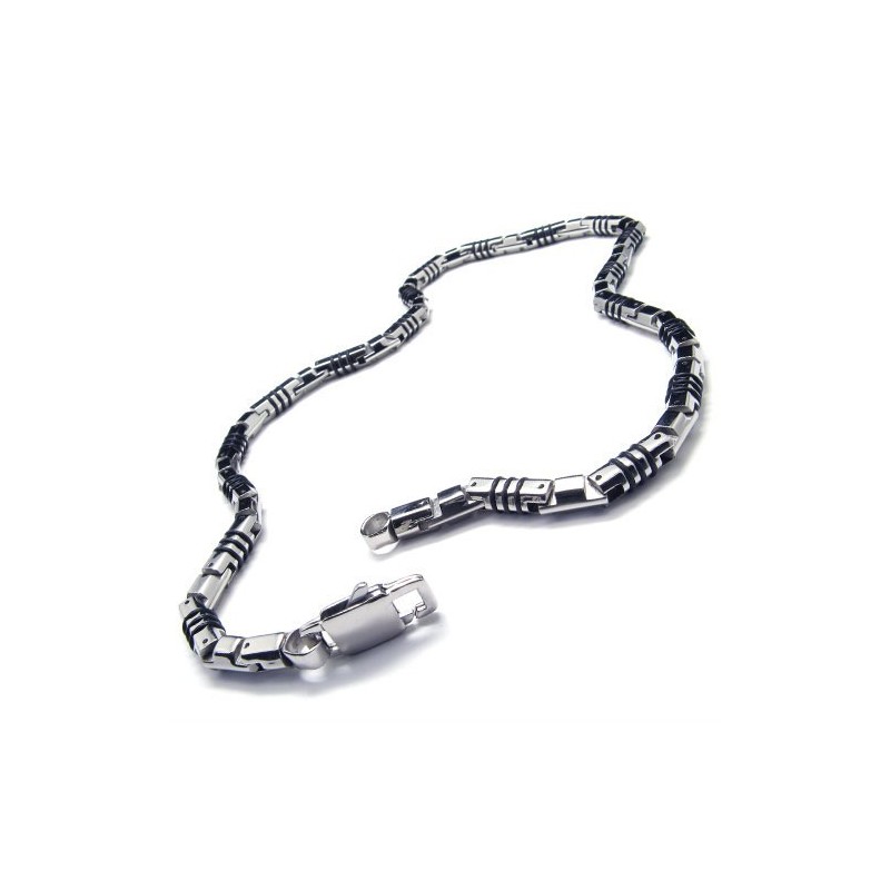 19,9 Tums Titan Silver Kubiskt Halsband 19,9 Tums Titan Silver Kubiskt Halsband