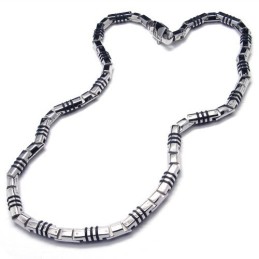 19,9 Tums Titan Silver Kubiskt Halsband