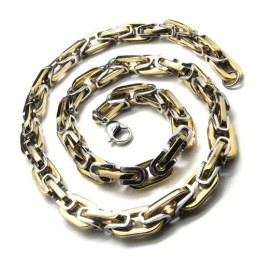 20,1 Tums Titanhalsband Med Gyllene Kedjor