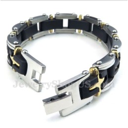 Herrarmband I Titanguld Med Kors